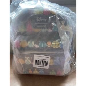 Loungefly Disney Backpack - princess closet dresses - Cinderella Belle Snow